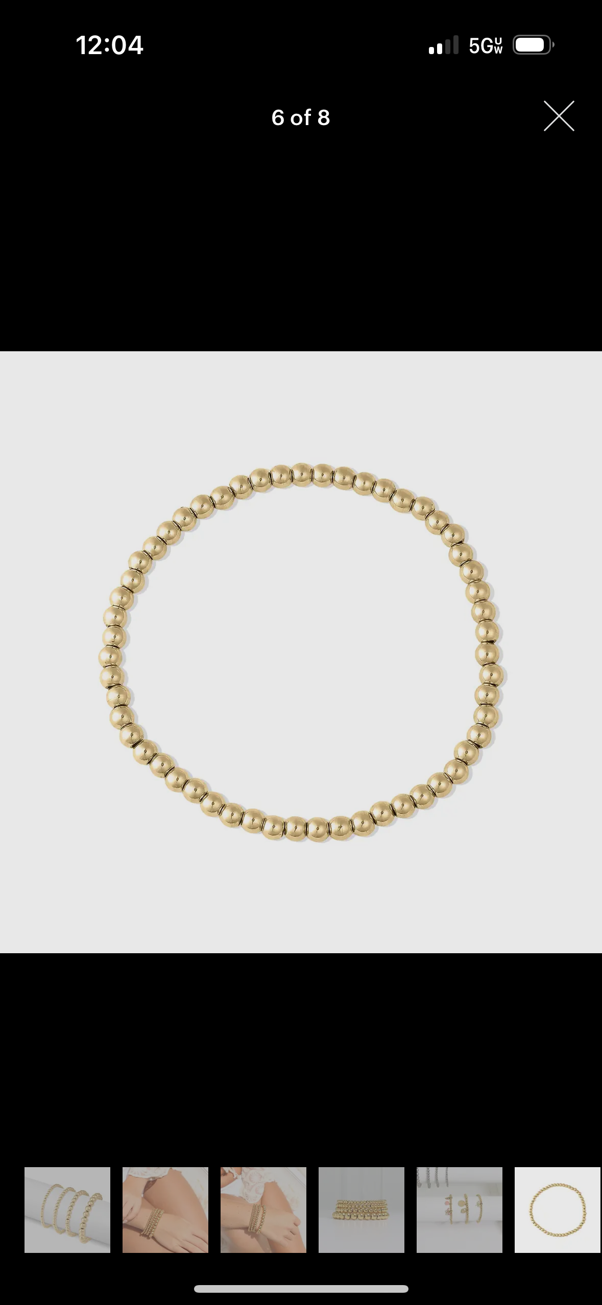 Elegant Gold Bracelet Small