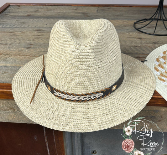 Panama Beige Straw Hat