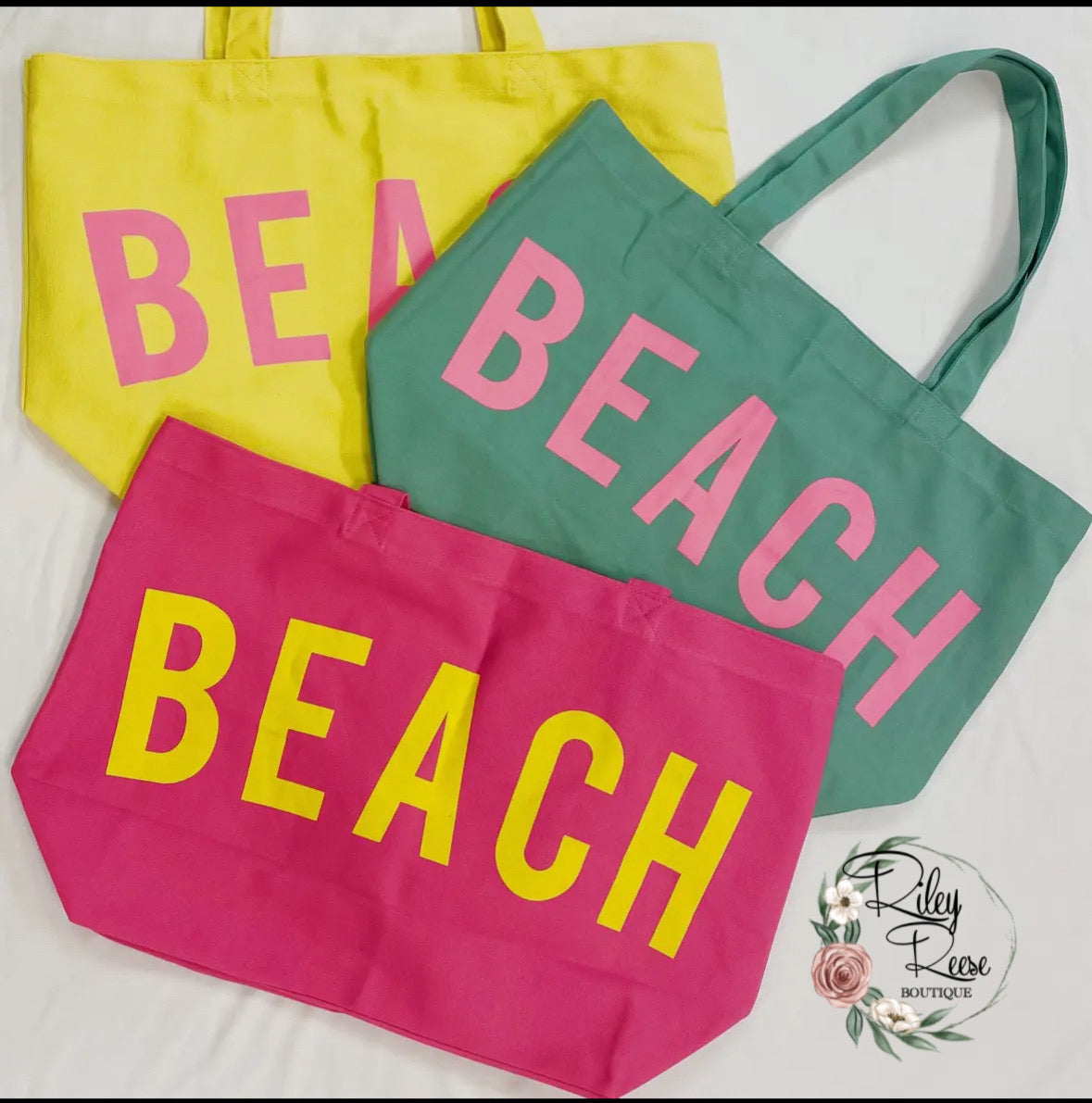 Meet Me at the Beach Canvas Tote